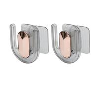 Portascarpe Salvaspazio, Organizer per Scarpe in Plastica Resistente per Porte D'ingresso, 2 Supporti per Scarpe Doccia per WC, 2 Adesivi Posteriori