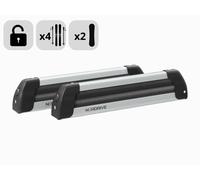PORTASCI AUTO PER BARRE TETTO UNIVERSALE 4 SCI 2 SNOWBOARD NORDRIVE