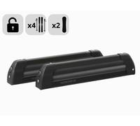 PORTASCI AUTO PER BARRE TETTO UNIVERSALE 4 SCI 2 SNOWBOARD NORDRIVE NERO