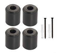 Portasci da parete in gomma, organizer verticale, nero, regolabile, salvaspazio, design elegante e minimalista, adatto per tavole con o senza attacchi per casa o garage (4 pezzi)