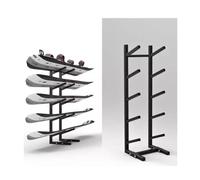 Portasci e snowboard autoportante resistente - Espositore in metallo per l'organizzazione degli attrezzi sportivi, soluzione compatta