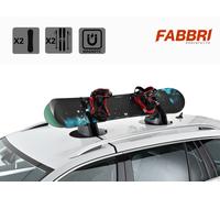 PORTASCI E SNOWBOARD MAGNETICO UNIVERSALE DA TETTO CON ANTIFURTO ELLISSE