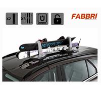 PORTASCI E SNOWBOARD UNIVERSALE MAGNETICO DA TETTO CON DOPPIO ANTIFURTO KOLUMBUS