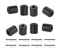 Portasci in gomma, montaggio a parete, supporto verticale per attrezzatura da sci e garage (8 pezzi)