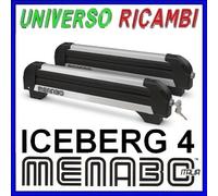 PORTASCI MENABO ICEBERG QUATTRO X 4 PAIA DI SCI O 2 SNOWBOARD CON AN....