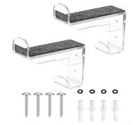 Portasci orizzontale per snowboard, supporto da parete per attrezzature sportive, gancio per sci, skateboard, montaggio a parete per attrezzature sportive, mensola da parete (trasparente)