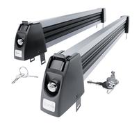 Portasci per barre portatutto -argento-per 5 paia di sci o 4 tavole da snowboard