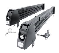 Portasci per barre portatutto - nero - per 5 paia di sci o 4 tavole da snowboard