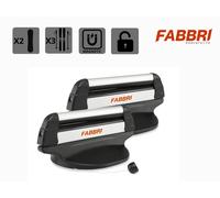 PORTASCI PORTA SCI E SNOWBOARD MAGNETICO UNIVERSALE DA TETTO CON ANTIFURTO HUSKY