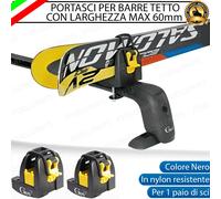 PORTASCI PORTA SCI PER BARRE PER VW TAYRON UN PAIO DI SCI RESISTENTE