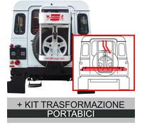 PORTASCI + PORTABICI/SNOWBOARD ALLUMINIO GRINGO SKI RUOTA DI SCORTA FUORISTRADA