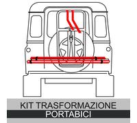 PORTASCI + PORTABICI/SNOWBOARD ALLUMINIO GRINGO SKI RUOTA DI SCORTA FUORISTRADA
