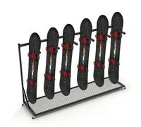 Portasci Portasci Universale Grande, Supporto da Pavimento Mobile per Sci con Cuscinetti In Gomma e Ruote, Mensola Porta-snowboard In Metallo per Garage e Casa(140cm(55"))