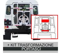 PORTASCI/SNOWBOARD + PORTABICI ALLUMINIO GRINGO SKI RUOTA DI SCORTA FUORISTRADA