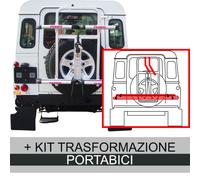 PORTASCI/SNOWBOARD + PORTABICI ALLUMINIO GRINGO SKI RUOTA DI SCORTA FUORISTRADA