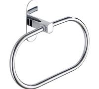 Portasciugamani ad anello in acciaio inox, montaggio a parete, per bagno e casa, design elegante per una facile installazione