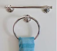 Portasciugamani Argento Ottone Bagno Set Wc Toilette Bagno Classic Crom