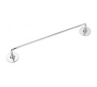 Portasciugamani bagno in acciaio cromato 35 cm a muro con adesivo mod. Idea