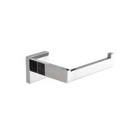 Portasciugamani cromato a specchio in bronzo nero lucido, porta carta igienica, gancio per accappatoio e accessori da bagno, hardware per il bagno per una nizzazione elegante
