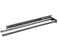 Portasciugamani cromato estensibile a due bracci L x L 93 x 450 mm