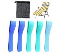 Portasciugamani da 5 pezzi con 1 tasca in rete, elastico, accessori da spiaggia, cintura per asciugamani regolabile, portasciugamani elastico, accessorio da spiaggia