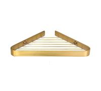 Portasciugamani da doccia Mensola angolare for doccia, mensola for doccia in metallo triangolare, organizer for doccia a parete for doccia interna e bagno, 6 colori Portasciugamani(Brushed gold)