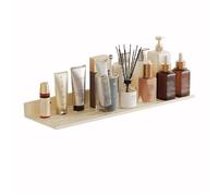 Portasciugamani da doccia Mensole galleggianti for il bagno, portaoggetti da doccia in alluminio senza foratura con fori for bordo e scarico, mensola espositiva a parete for soggiorno, bagno e cucina