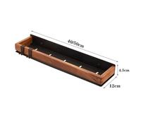 Portasciugamani da doccia Portaoggetti da doccia for l'arredo del bagno con doccia interna, organizer rettangolare da parete con corrimano in legno e porta spazzolino Portasciugamani(Bruin,50cm)