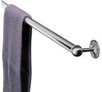 Portasciugamani da parete in acciaio inox, 120 cm (80 cm), design moderno salvaspazio per bagno e cucina, resistente alla corrosione e durevole, ideale per appendere asciugamani e seta