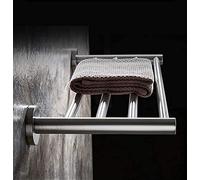 Portasciugamani da parete in acciaio inox per bagno o cucina, 110 cm, accessorio da bagno salvaspazio dal design moderno per la casa nization