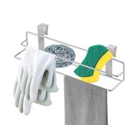 Portasciugamani da Porta,Gancio in Acciaio Inossidabile Dietro la Porta | Barra di Accumulo Doppio Strato 30.5 cm per Cucina Biancheria Camera Bagno Casa Armadio