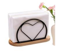 Portasciugamani da tavola | Base in ferro e legno a cuore,Organizzatore di stoccaggio per asciugamani soggiorno | per camera da , bagno, mensola, tavolo, ufficio, appartamento, dormitorio