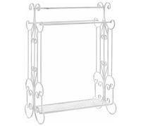 Portasciugamani da terra 60 x 90 cm in ferro 3 binari bianco