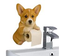 Portasciugamani di carta decorativo a forma di cane, porta rotolo di carta stravagante, decorazione per la casa a tema animale, organizer funzionale per bagno e cucina