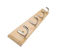 Portasciugamani e appendiabiti da parete in acciaio inox, 4 ganci, per ingresso, bagno e atrio, versatile barra portasciugamani e accessorio per chiavi