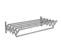 Portasciugamani e stendibiancheria in acciaio inox, estensibile, con 5 aste appendiabiti, per interni ed esterni, ideale per bagno, balcone, soggiorno, 50 cm
