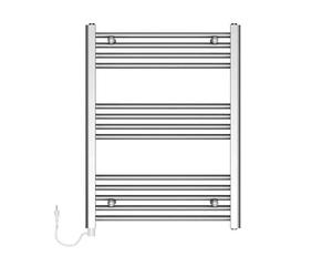 Portasciugamani elettrico 80 60 cm 300 W - Chrome
