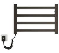 Portasciugamani Elettrico Scaldasalviette Radiatore Da Bagno Elettrico Portasciugamani Intelligente, 80W Scaldasalviette Con Termostato, Porta Salviette Bagno B,Left Line