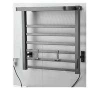 Portasciugamani Elettrico Temperatura Costante Display Digitale Riscaldato Da Bagno Scaldasalviette Accessori Riscaldamento rapido ed efficiente(Grey - Right line)