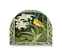 Portasciugamani in acrilico verde con fiori di calla per cocktail in fattoria autoportante porta asciugamani di carta da banco decorativo per casa cocktail in fattoria 1 confezione