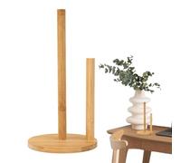 Portasciugamani in carta rustica in legno - Supporto da bancone da fattoria con base antiscivolo | Supporto multifunzione per tovaglioli di carta, imballaggi e stracci | Accessorio da cucina nat