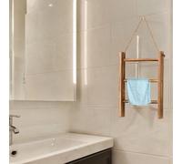 Portasciugamani in legno, moderno scaffale in legno per camera da letto,