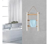 Portasciugamani in legno, moderno scaffale in legno per camera da letto,