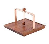 Portasciugamani in legno, portatovaglioli da tavolo, dispenser per asciugamani quadrati moderni in legno, dispenser per tovaglioli da cucina orizzontale