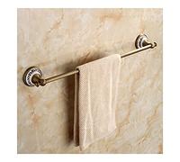 Portasciugamani in Ottone Anticato - Portasciugamani da Parete per Bagno e Cucina, Elegante Elemento d'arredo dal Design Classico, Soluzione di stoccaggio Durevole e Funzionale per Interni e