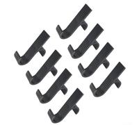 Portasciugamani in plastica con sistema di ganci per asciugare asciugamani e indumenti leggeri in modo efficiente (nero)