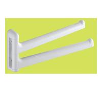 portasciugamani Junior portasalviette e asciugamani bianco con snodo