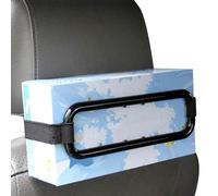 Portasciugamani per auto - 21,5 x 6,7 cm, fascia elastica, supporto universale, organizer regolabile | Portatovaglioli facile da installare per parasole e schienale per una comoda trazione