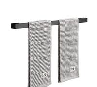 Portasciugamani per Bagno o Cucina - 30 Cm 40 Cm 50 Cm 60 Cm, Porta Asciugamani Singolo a Parete in Acciaio Inossidabile, Nero Opaco/50 Cm