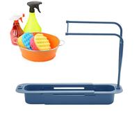Portasciugamani per lavabo, organizer per spugna da cucina espandibile, porta lavabo universale con grande capacità, asta di asciugatura salvaspazio per Sink Edge - accessorio per la cucina domestica